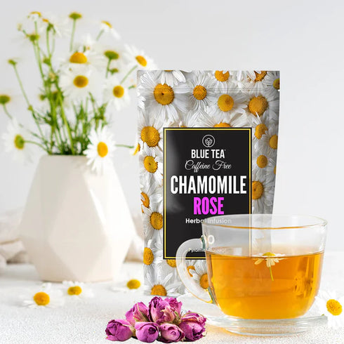 Blue Tea Chamomile Rose Tea | 30 Teabags